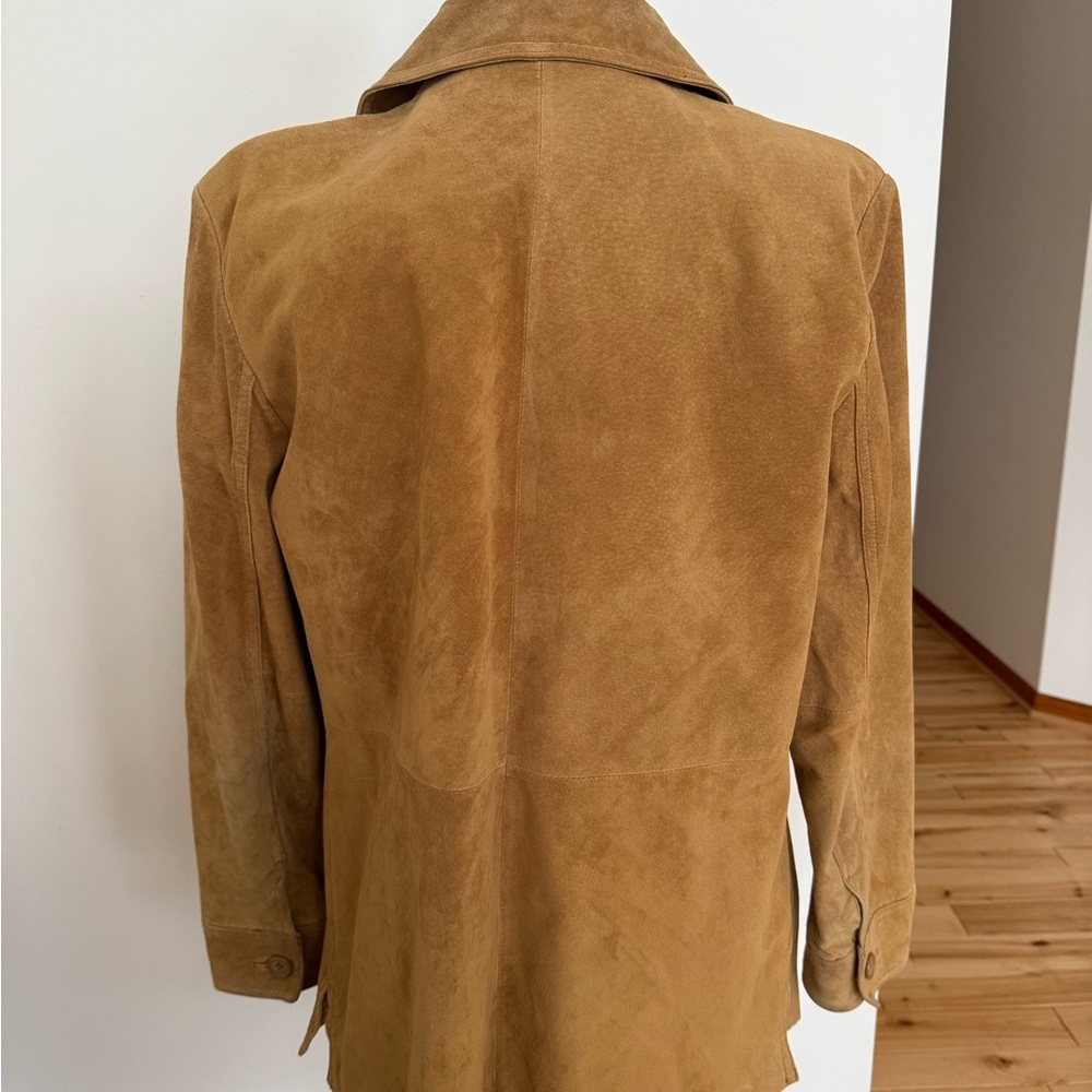 Suede tan/wheat/caramel jacket, vintage Cherokee - Picture 6 of 7